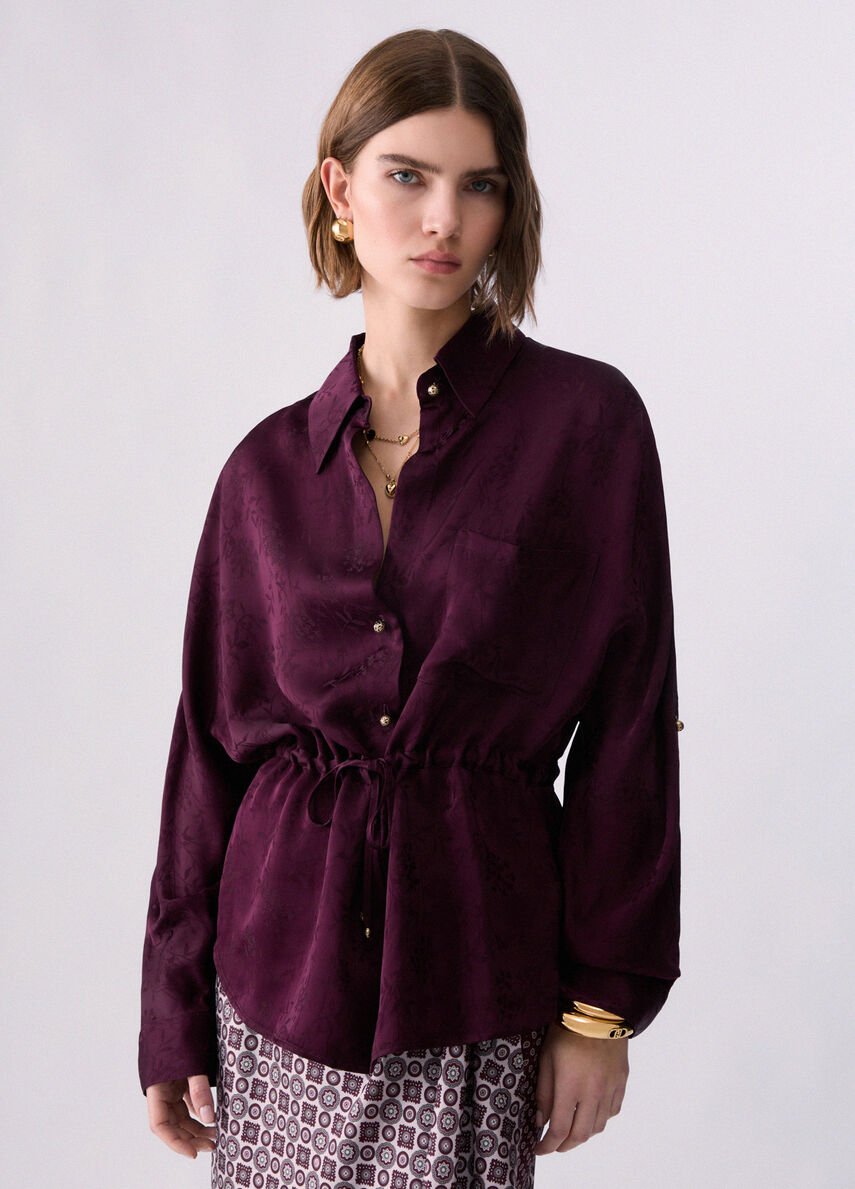 camicia in raso WF6119T730A X0786 LIU JO WHITE 