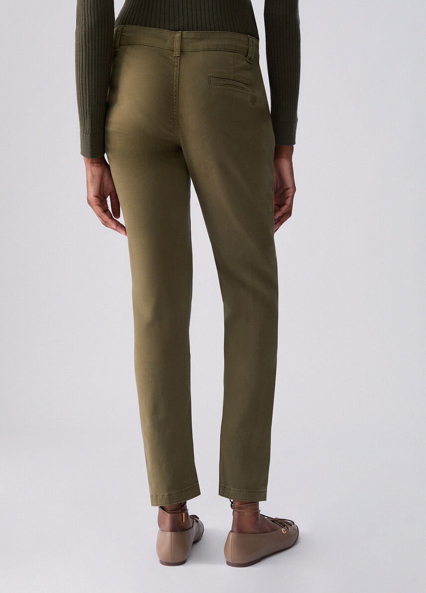 pantalone a sigaretta WF6128T708A 90510 LIU JO WHITE 