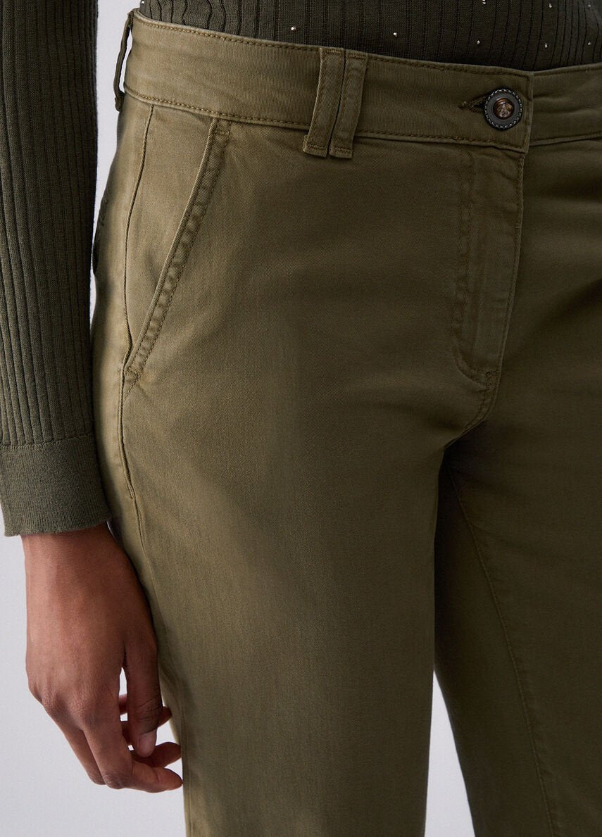 pantalone a sigaretta WF6128T708A 90510 LIU JO WHITE 