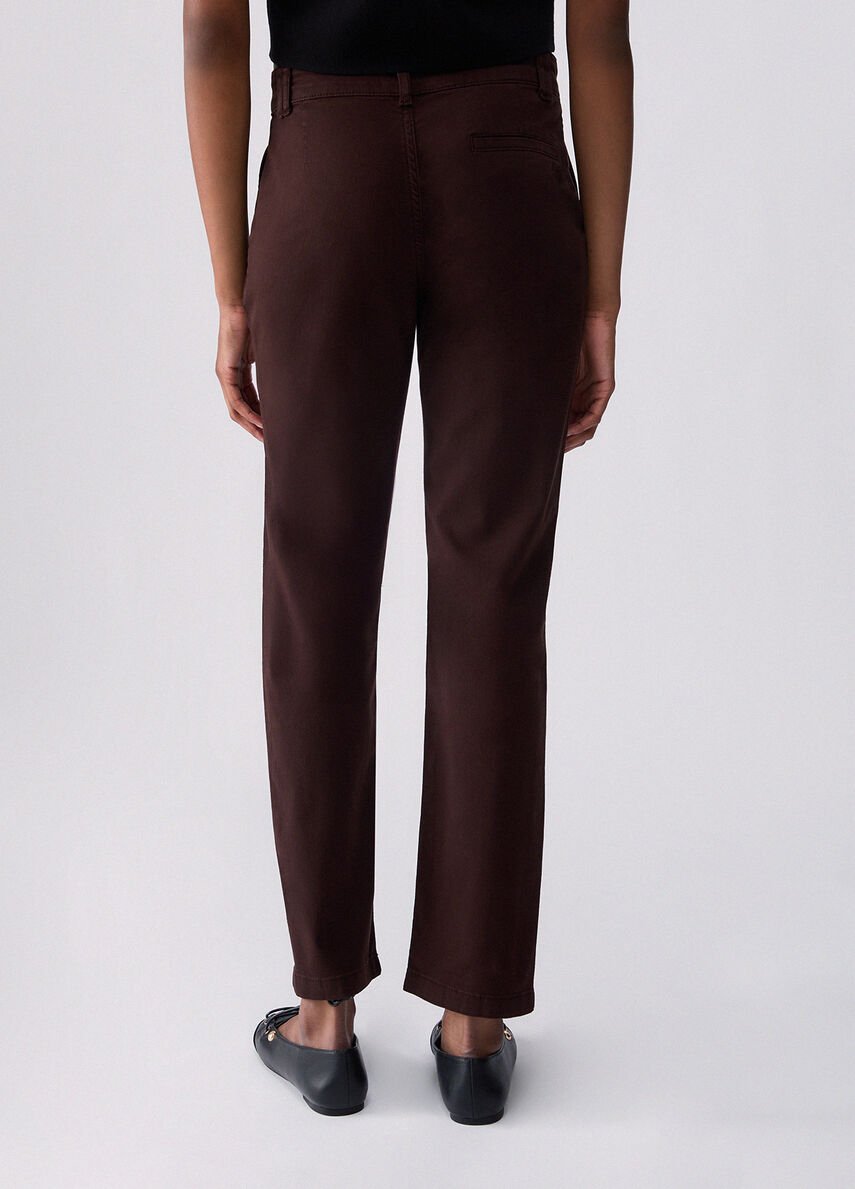 pantalone a sigaretta WF6128T708A 91106 LIU JO WHITE 