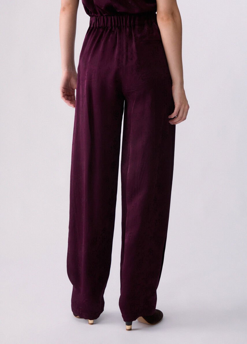 pantaloni balloon in raso WF6133T730A X0786 LIU JO WHITE 