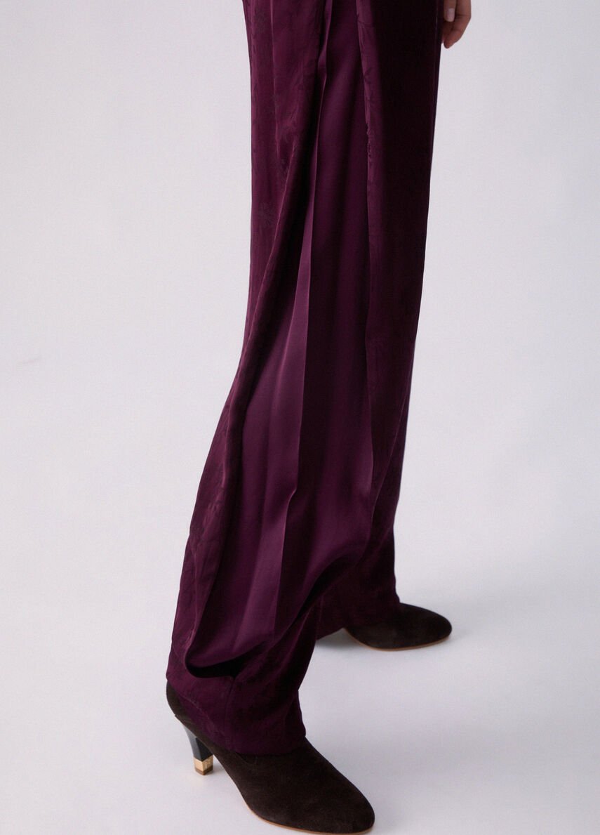 pantaloni balloon in raso WF6133T730A X0786 LIU JO WHITE 