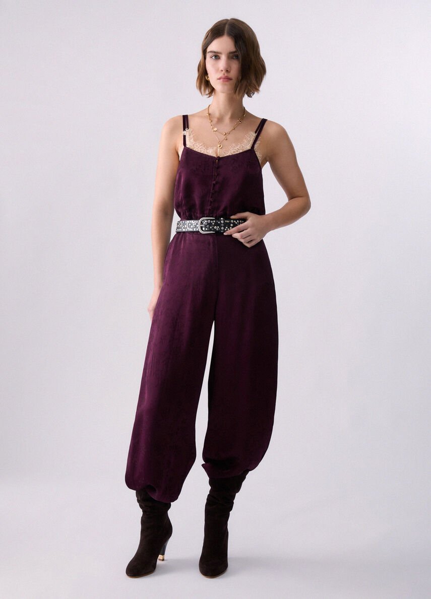 pantaloni balloon in raso WF6133T730A X0786 LIU JO WHITE 