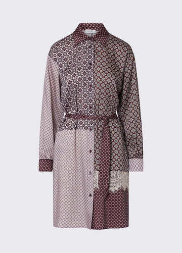 abito chemisier in twill WF6153TS531 L9215 LIU JO WHITE 