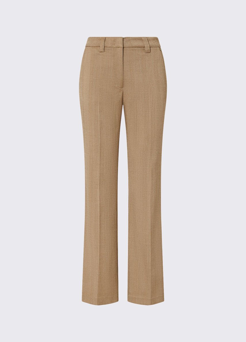 pantaloni straight WF6177T732A L9179 LIU JO WHITE 
