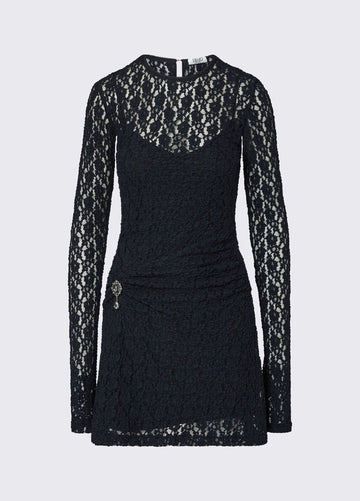abito corto in pizzo WF6252J3975 22222 LIU JO WHITE 