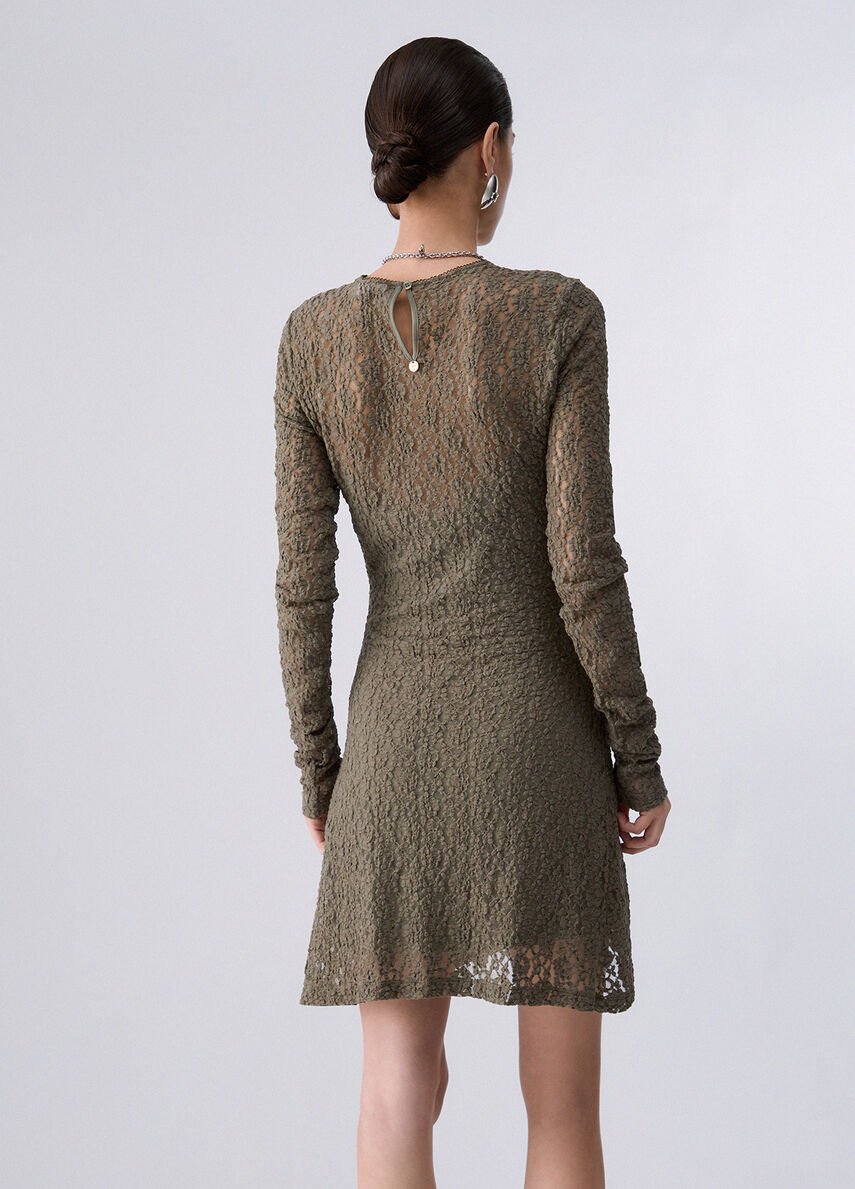 abito corto in pizzo WF6252J3975 90510 LIU JO WHITE 