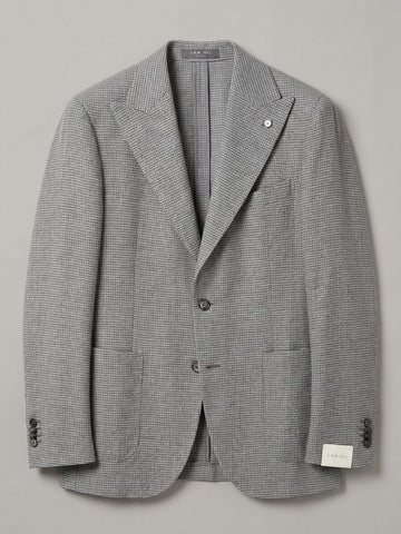 giacca fantasia pied de poule 2696 62506 3 LUIGI BIANCHI MANTOVA 
