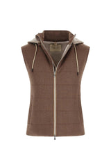 LUIGI BIANCHI MANTOVA gilet imbottito Marrone