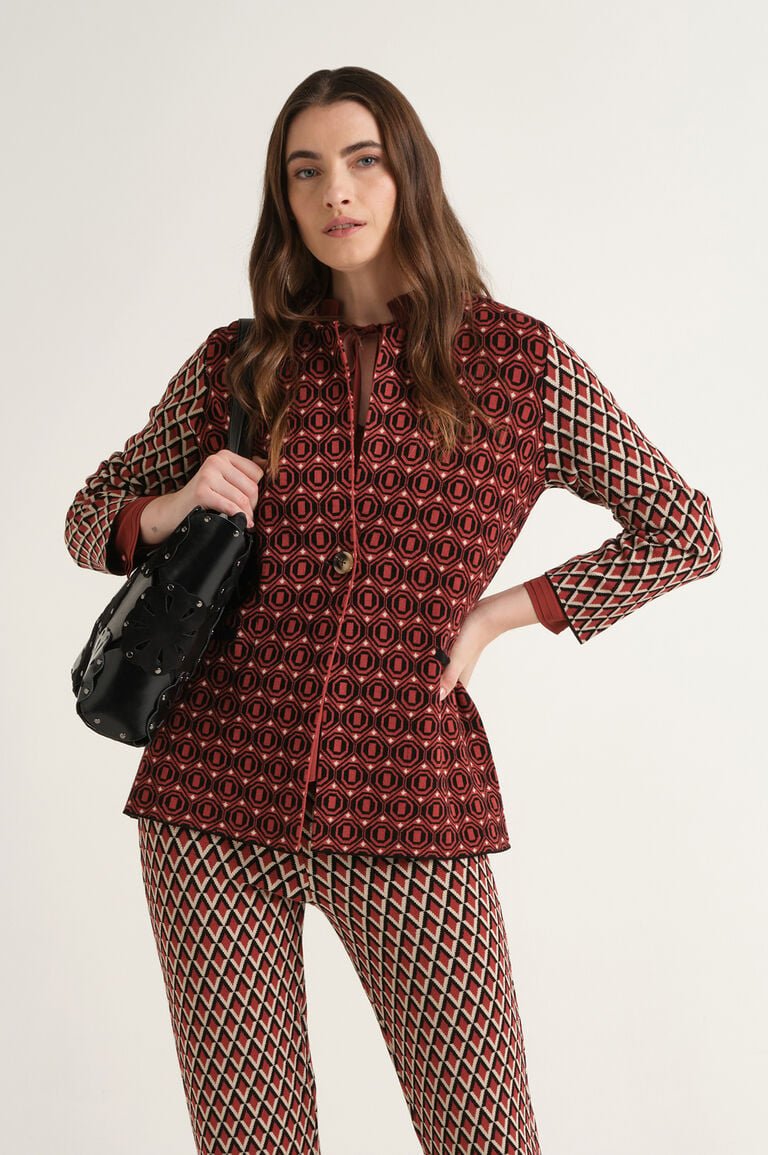 giacca jacquard JD6496 78219 B2074 MALI'PARMI 