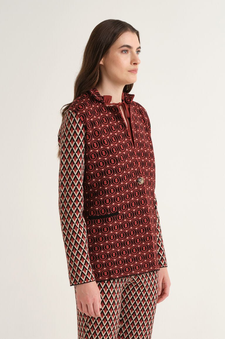 giacca jacquard JD6496 78219 B2074 MALI'PARMI 