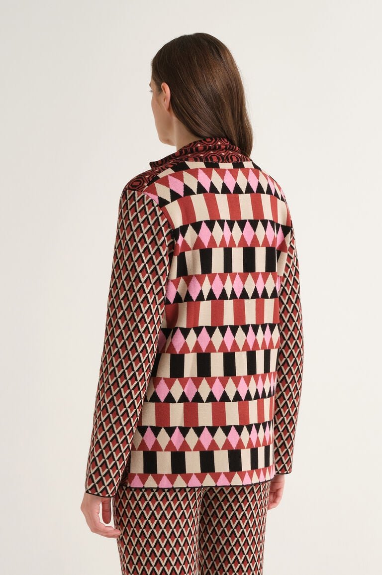 giacca jacquard JD6496 78219 B2074 MALI'PARMI 