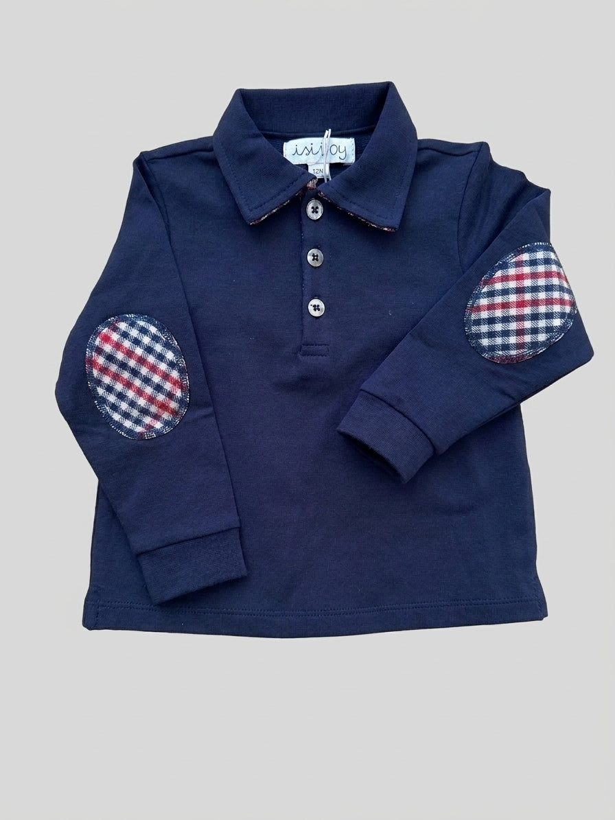polo con contrasti check F26B207CAII 5050 MALVI & CO 