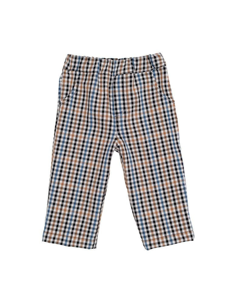 pantalone in flanella a quadri F26B210PNNC 0707 MALVI & CO 