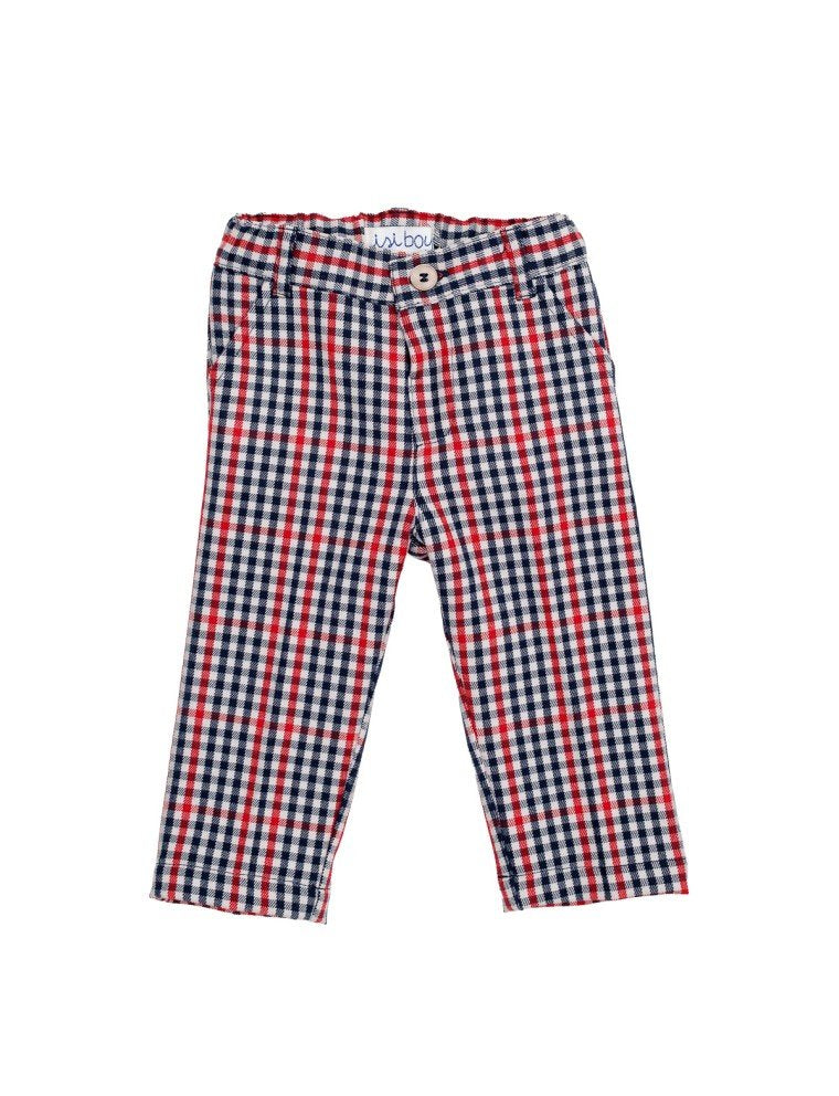 pantalone in flanella a quadri F26B212PNNC 5050 MALVI & CO 