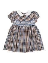 MALVI & CO abito in flanella a quadri Beige