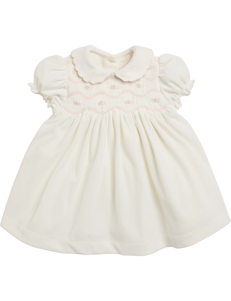 vestito in velluto con smock F26I124VELVV 0510 MALVI & CO 