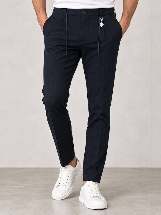 pantalone con pinces e coulisse 4132P1688MC 263752 89 MANUEL RITZ 