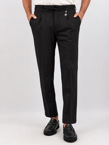 pantalone con pinces e coulisse 4132P1688MC 263752 99 MANUEL RITZ 