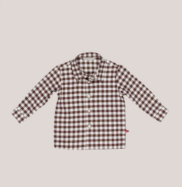 camicia a quadri MR4503 MARRONE MANUEL RITZ KIDS 