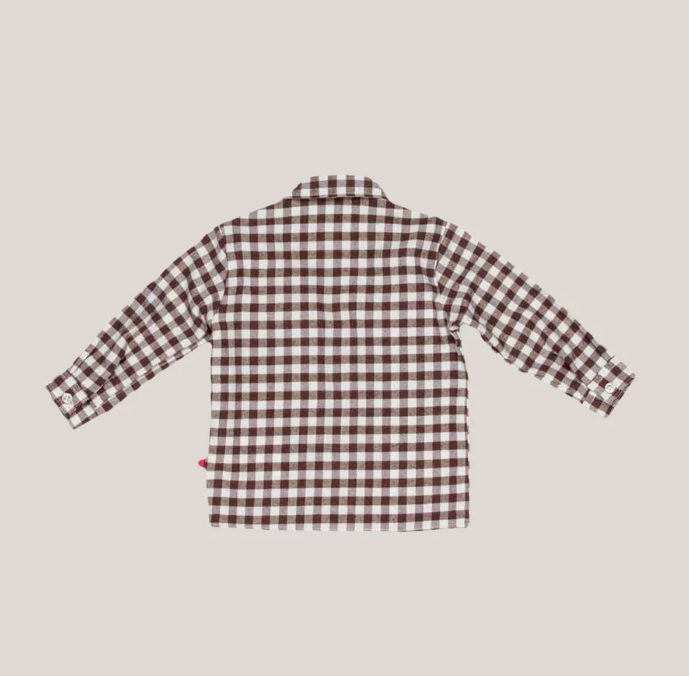 camicia a quadri MR4503 MARRONE MANUEL RITZ KIDS 