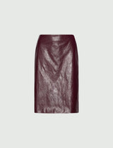 MARella gonna in soft rind Bordeaux