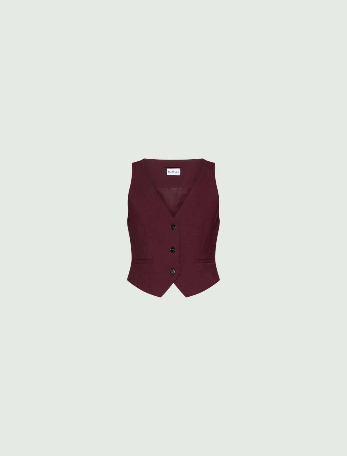 gilet in lana stretch MLLBOSSO 003 MARella 