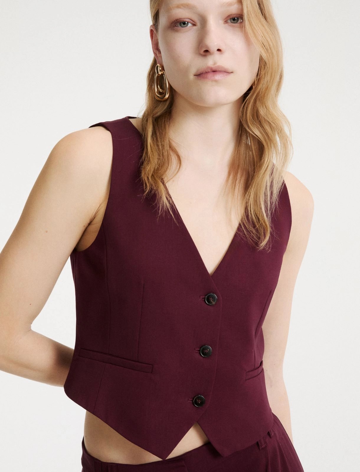 gilet in lana stretch MLLBOSSO 003 MARella 