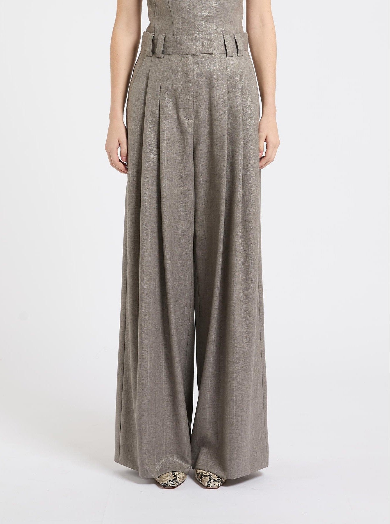 pantalone in lana shiny MLLCACHI 001 MARella 
