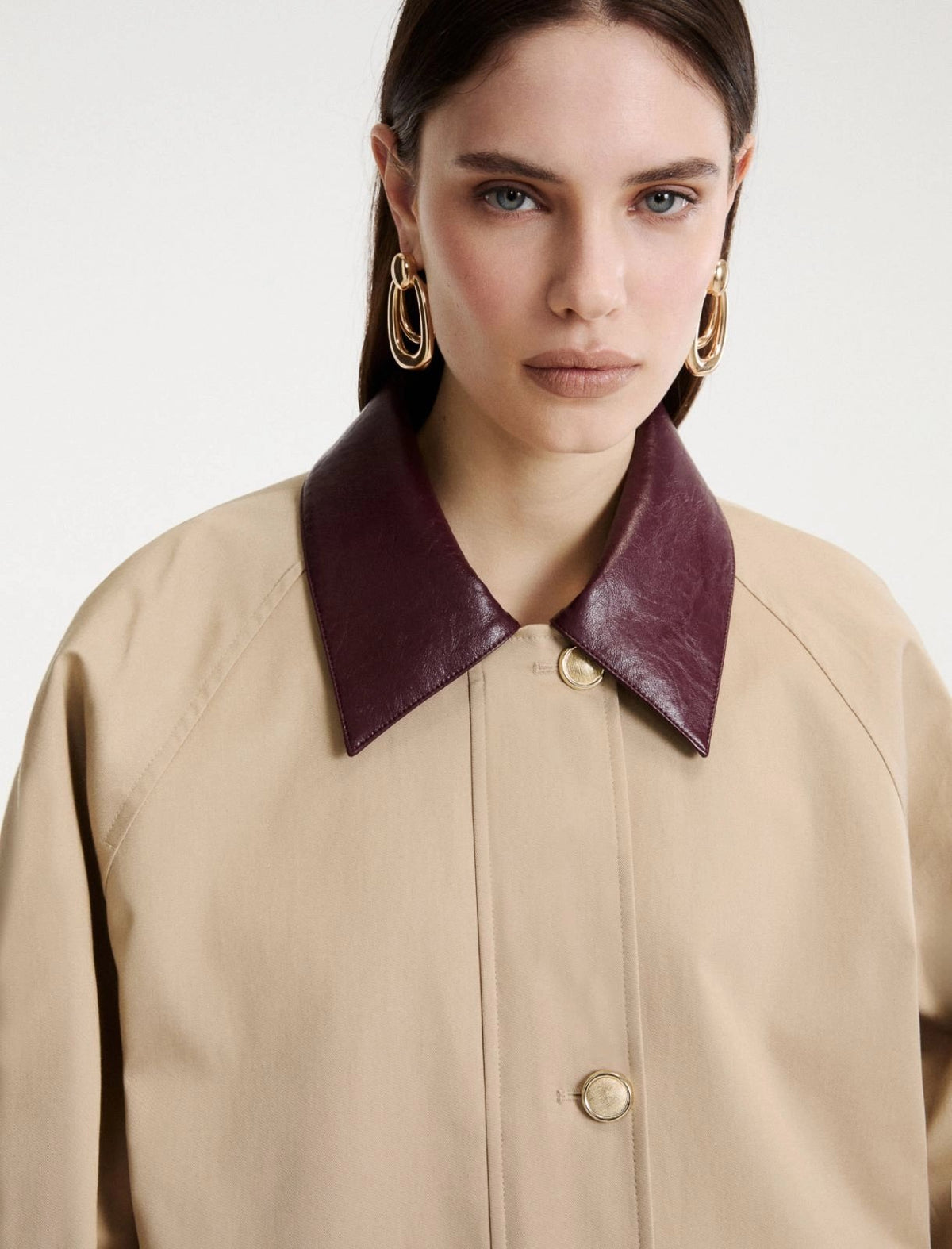 giaccone in gabardina stretch MLLEDITTO 001 MARella 