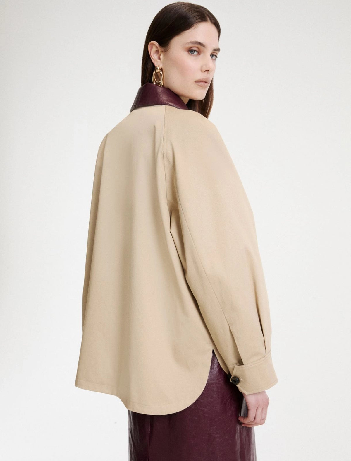 giaccone in gabardina stretch MLLEDITTO 001 MARella 