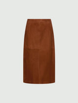 MARella gonna a tubino in suede Marrone