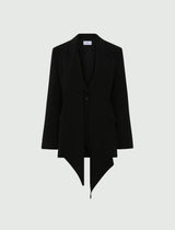 MARella giacca in envers satin Nero