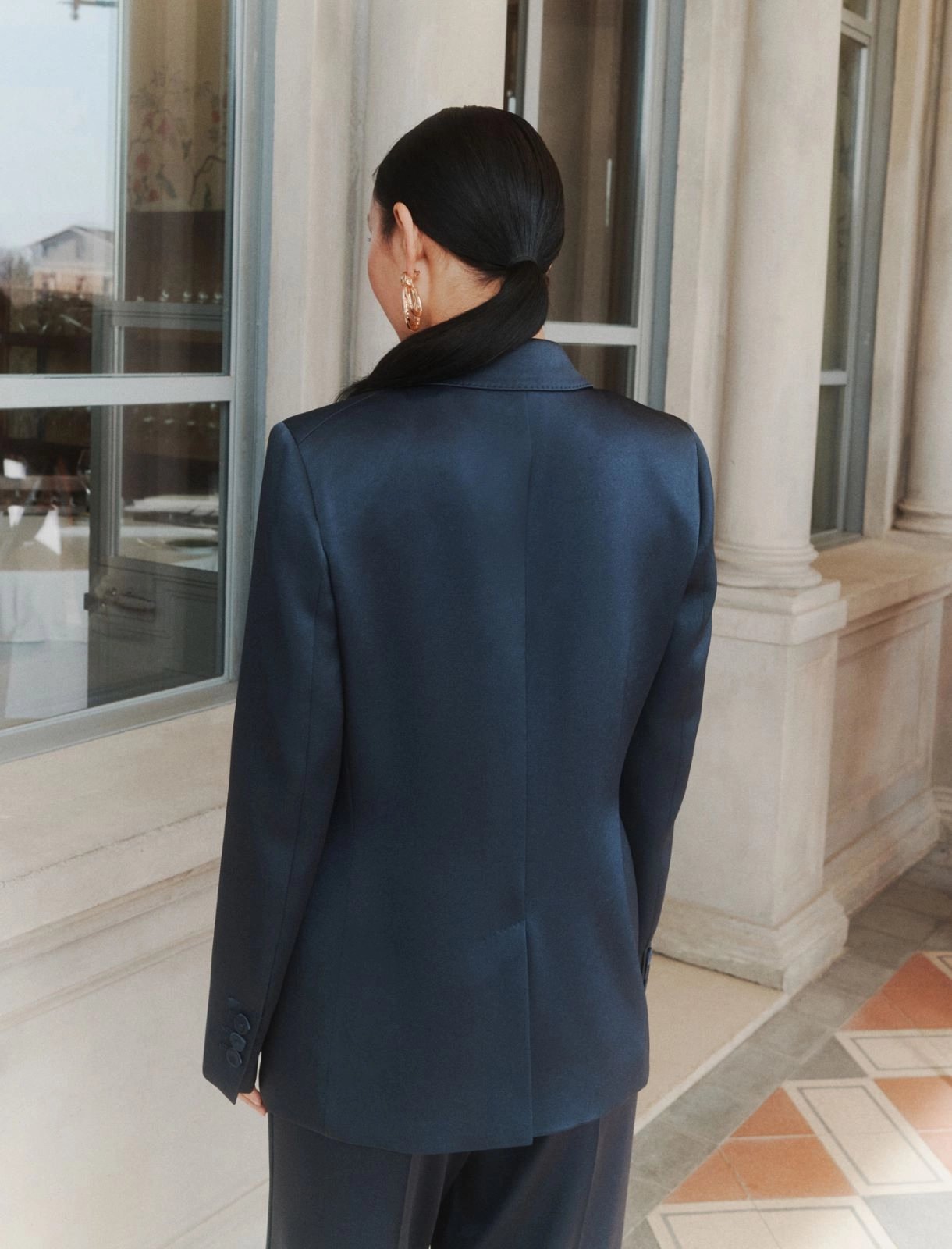 blazer monopetto in satin MLLZIMINO 003 MARella 