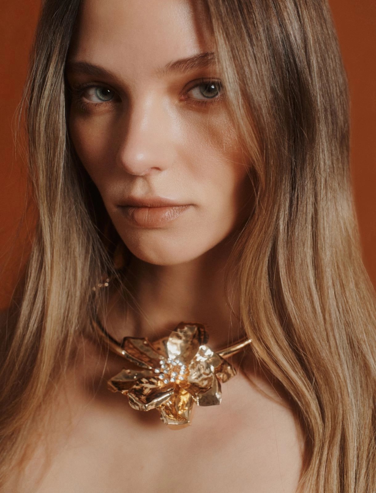 collana girocollo con fiore MLASFERE 001 MARella ACCESSORI 