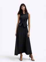 MARella ART. 365 abito con gonna svasata Nero