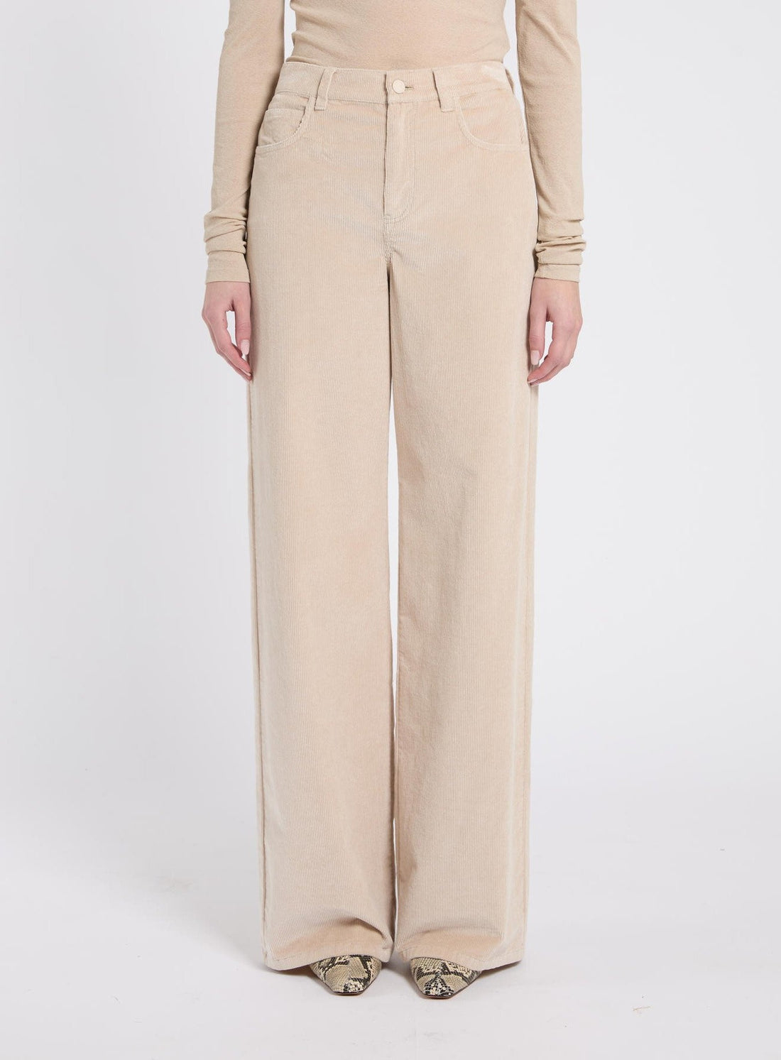 pantalone in velluto a coste MLLEFEBO 001 MARella MONOCHROME 