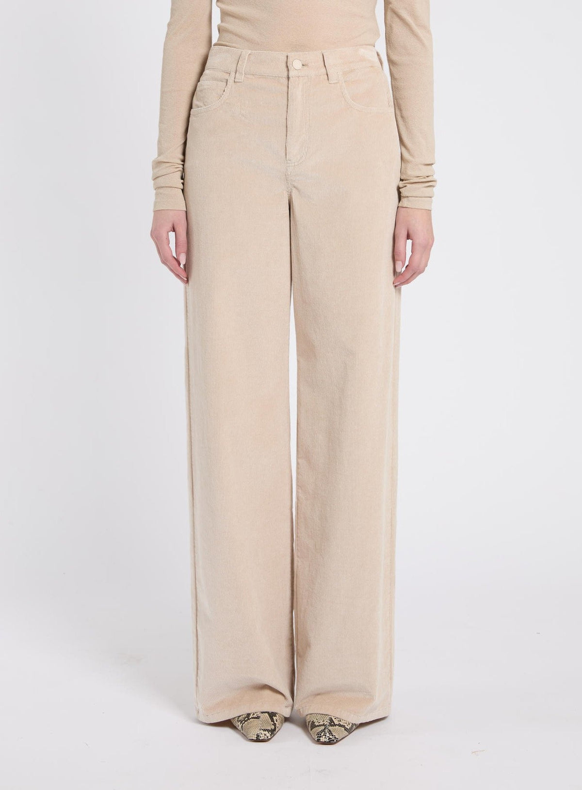 pantalone in velluto a coste MLLEFEBO 001 MARella MONOCHROME 