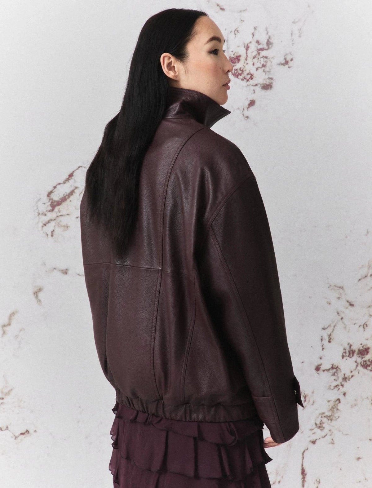 bomber in nappa MLLLIVREA 002 MARella MONOCHROME 