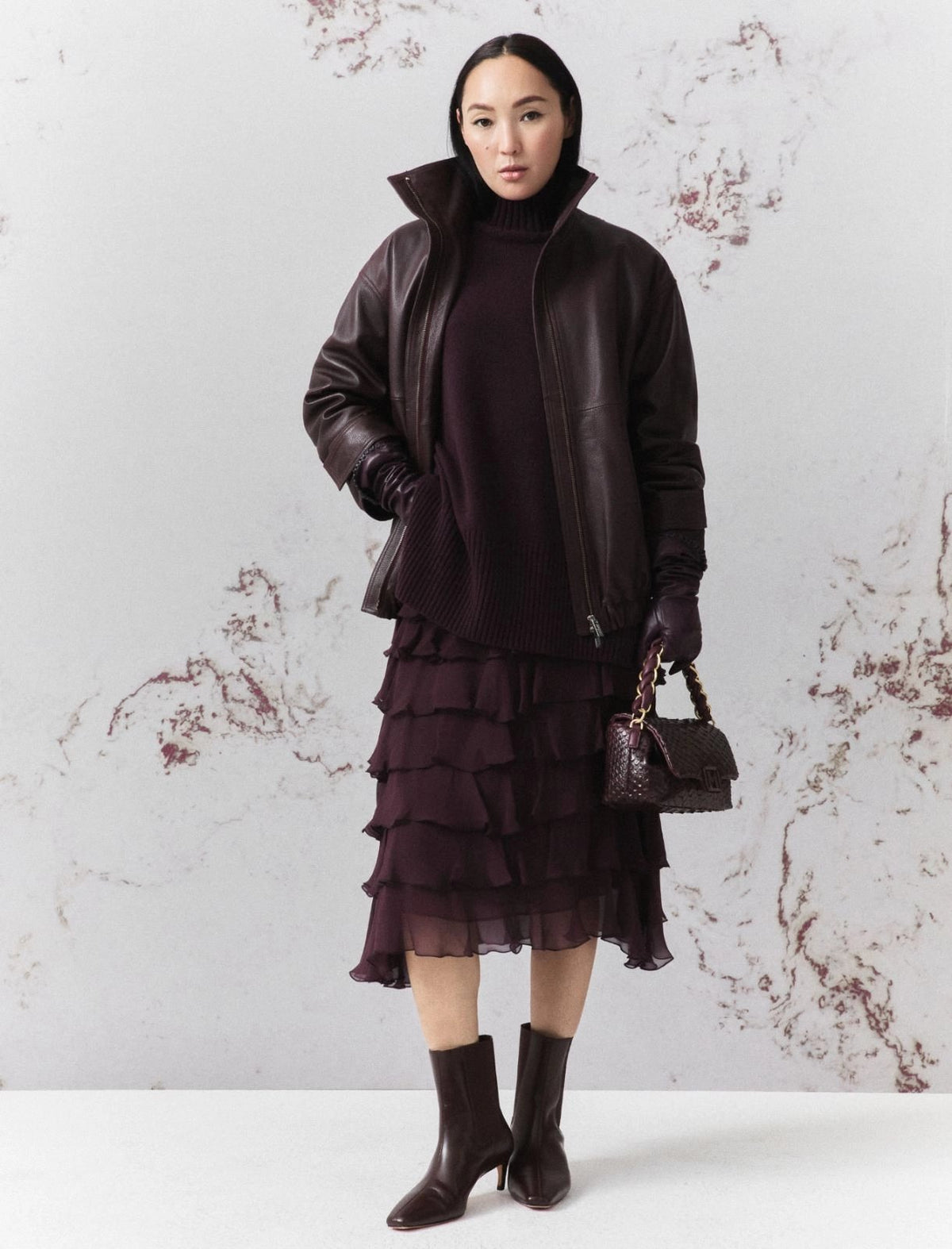 bomber in nappa MLLLIVREA 002 MARella MONOCHROME 