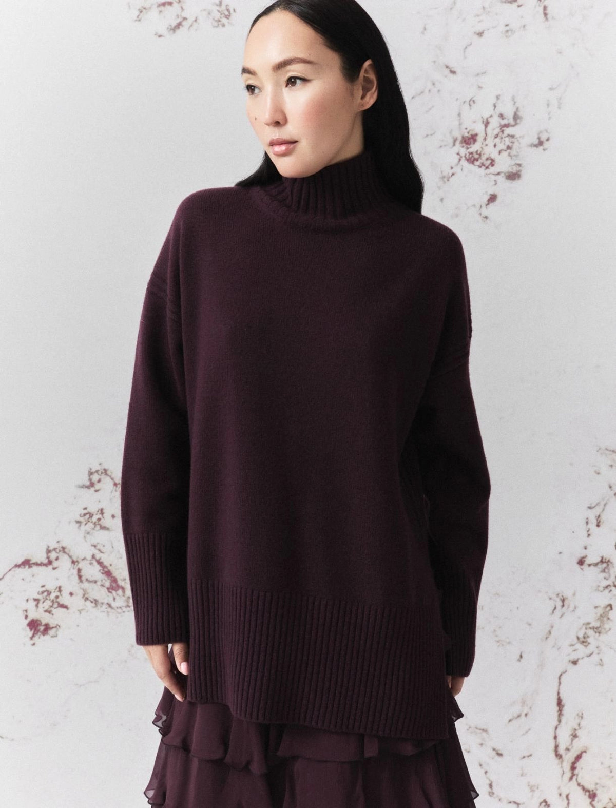 maglione a lupetto MLLQUOTA 002 MARella MONOCHROME 