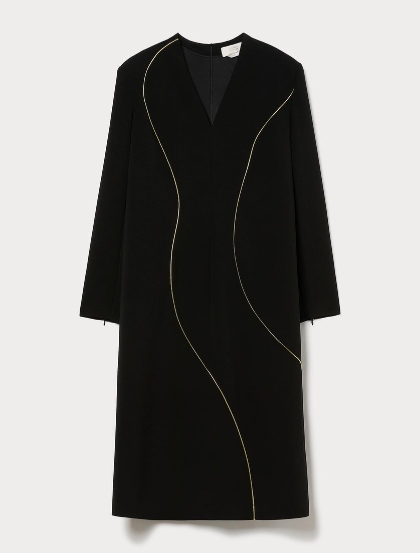 abito con piping oro MREAGRESTE 001 MARINA RINALDI 