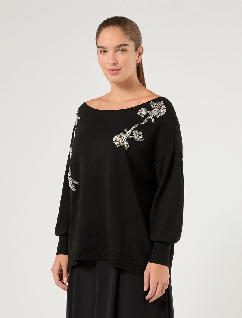 maglia con ricami MRELESENA 001 MARINA RINALDI 
