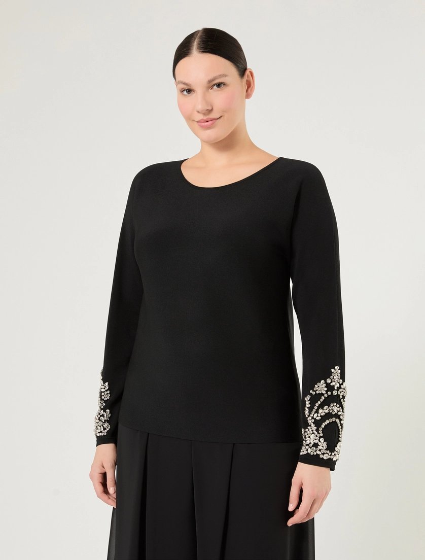 Maglia con ricamo MREMANTIDE 001 MARINA RINALDI 