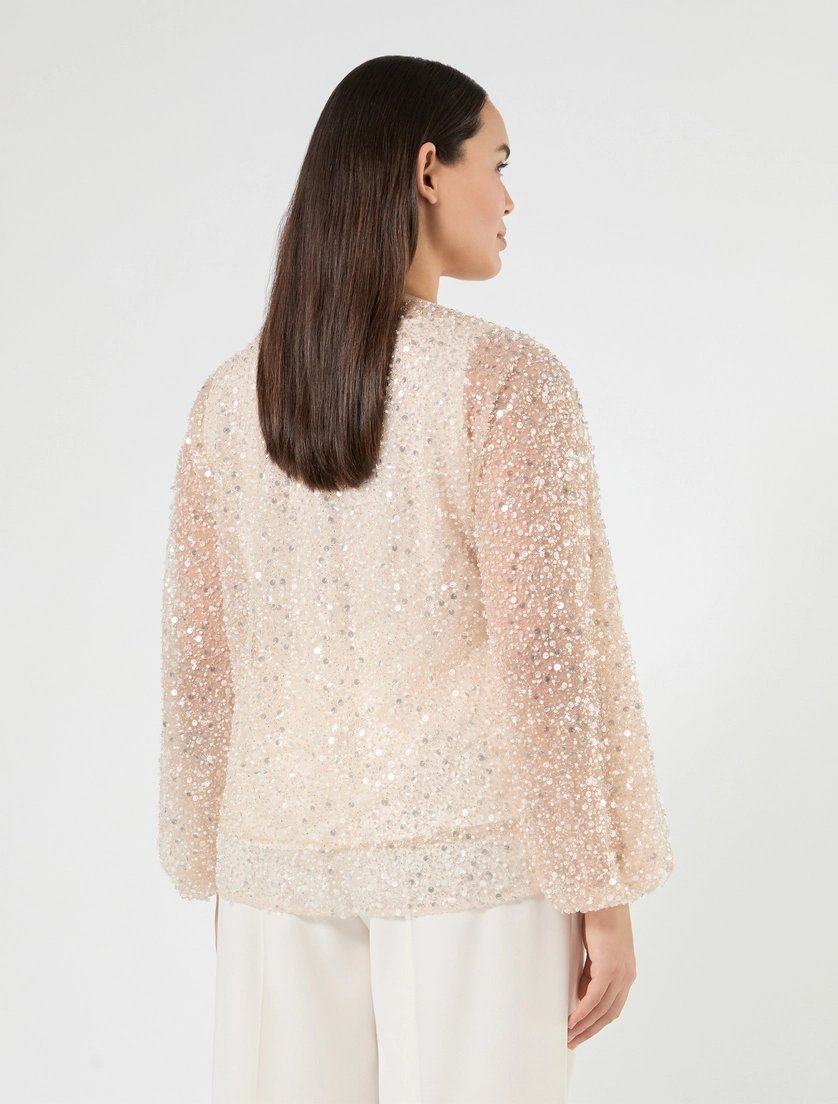 casacca in tulle ricamato MREMEDEOLA 001 MARINA RINALDI 