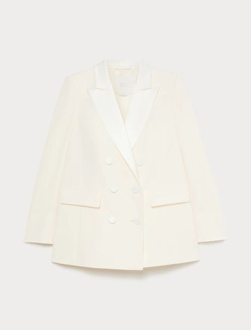 giacca blazer cady in raso MRESNOB 008 MARINA RINALDI 