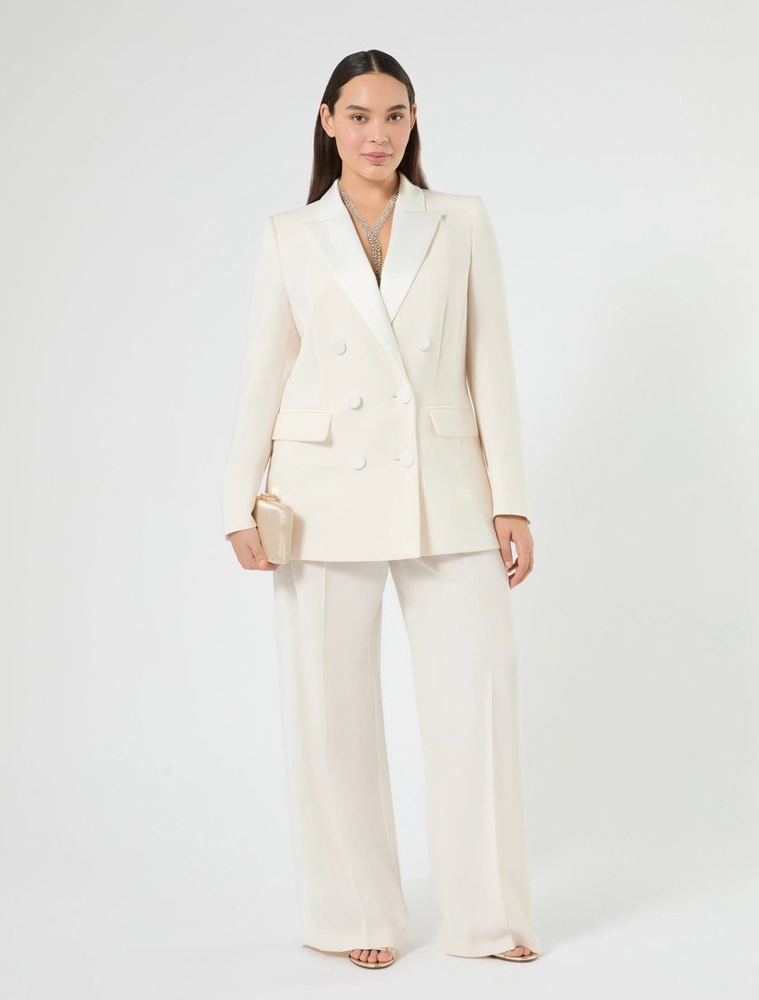 giacca blazer cady in raso MRESNOB 008 MARINA RINALDI 