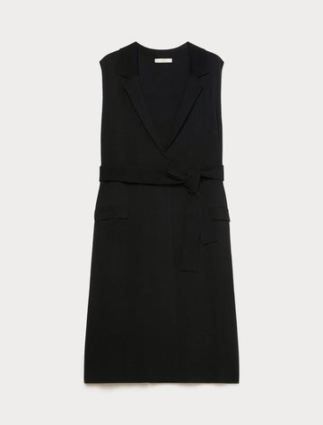 Gilet in viscosa opaca MRNLEALE 001 MARINA RINALDI 