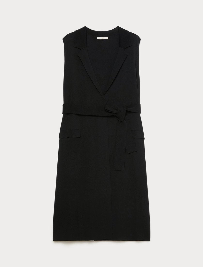 Gilet in viscosa opaca MRNLEALE 001 MARINA RINALDI 