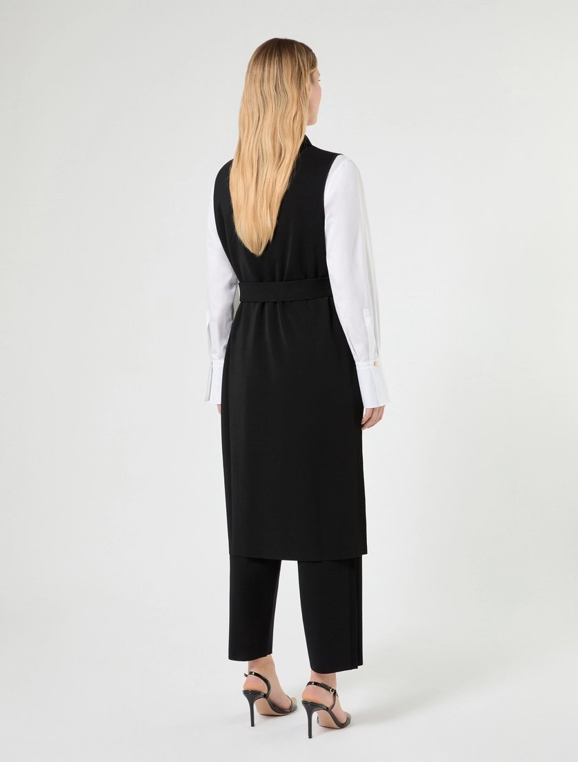 Gilet in viscosa opaca MRNLEALE 001 MARINA RINALDI 